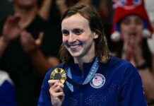 Ledecky Secures GOAT Status as Team USA Sets World Record in Olympic Pool news-03082024-193436