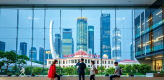 China and Singapore Collaborate to Enhance Educational Exchange Programs China and Singapore collaborate to enhance educational exchange programs.