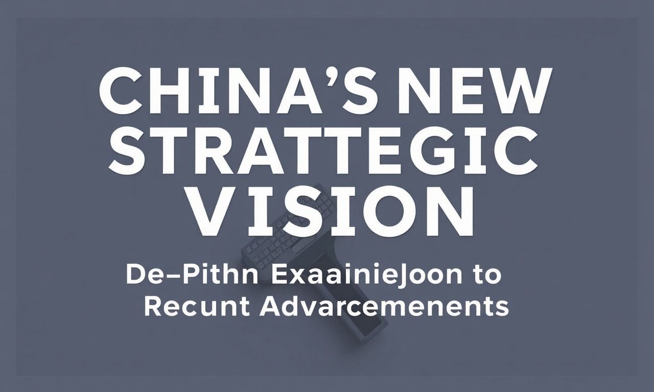 China’s New Strategic Vision: A Comprehensive Look at the Latest Developments China's New Strategic Vision: An In-Depth Examination of Recent Advancements