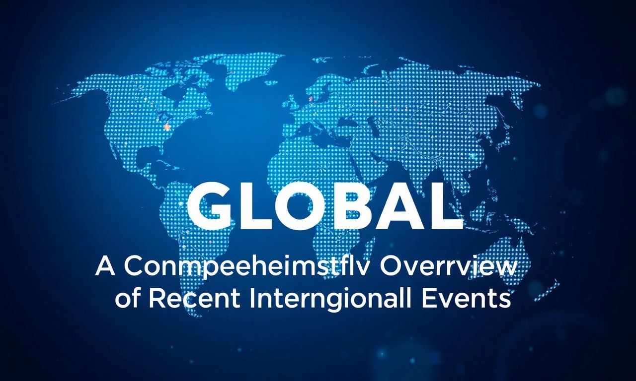 Global Perspectives: A Comprehensive Look at Recent International Developments Global Perspectives: A Comprehensive Overview of Recent International Events