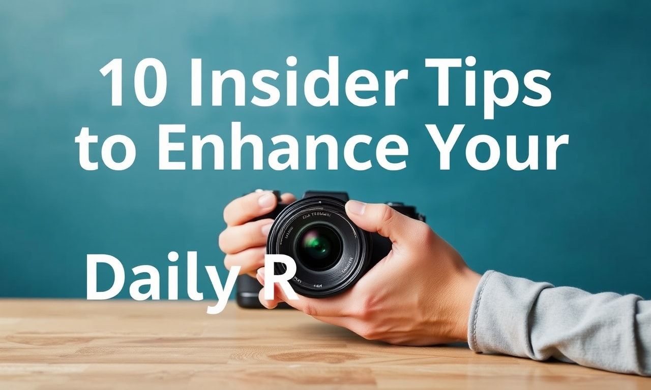 10 Insider Tips to Elevate Your Daily Routine 10 Insider Tips to Enhance Your Daily Routine