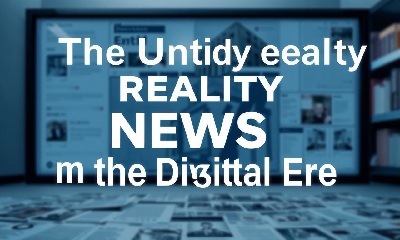 The Messy Truth About News in the Digital Age The Untidy Reality of News in the Digital Era