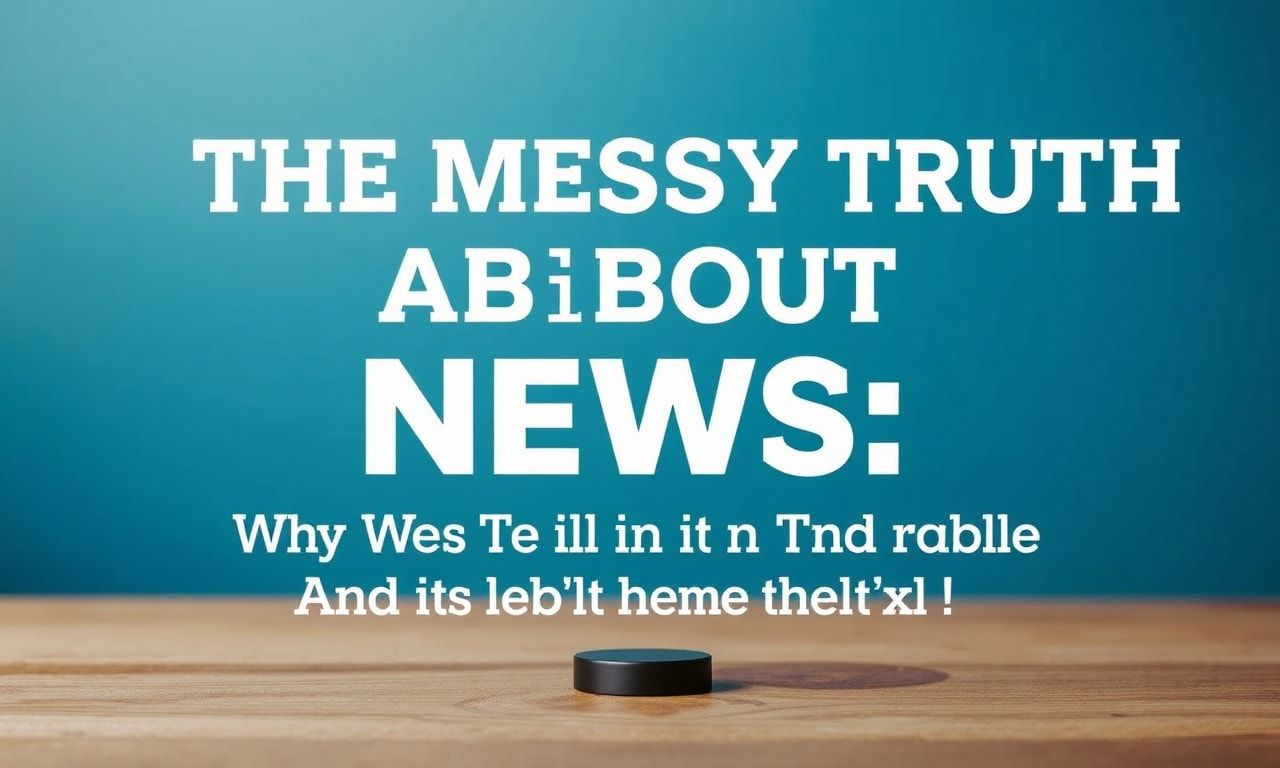 The Messy Truth About News: Why We’re All Screwed (And How to Fix It) The Messy Truth About News: Why We're All in Trouble (And How to Fix It)